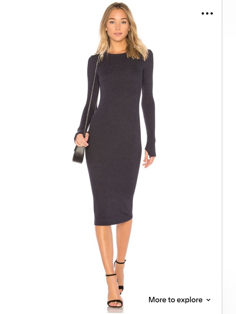 Ribbed Midi Dress